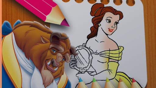 Beauty and the Beast Coloring Book