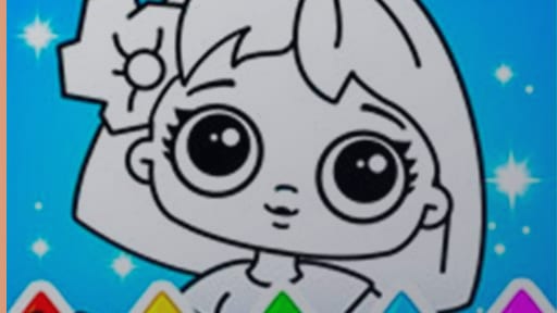 Coloring Dolls Game