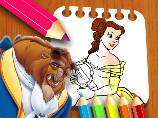 Beauty and the Beast Coloring Book